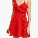 BB Dakota Women's Walk on by Bubble Crepe Ruffle Dress Sz 0 Photo 0