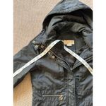 Michael Kors ‎ Women's Wind Breaker Hooded Trench Coat Drawstring Sz Xsmall Photo 8