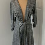 Joseph Ribkoff  Heather Gray Belted Cardigan/Cover Up Photo 0