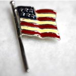 Source Unknown USA Flag/ God Bless America Home Of The Free Set Pin/Brooch Photo 1