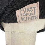 Furst of a Kind  Sweater Knit Open Sleeve‎ Grommet Ring Detail Black Size Medium Photo 8
