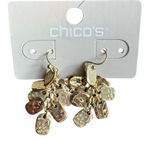 Chico's  Textured Gold Cluster Earrings Photo 0