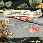 Liberty Love ‎ Women's Black Floral Red Yellow Green Short Sleeve Blouse Size 2XL Photo 2