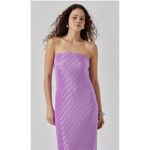 ASTR the Label Plisse Tube Midi Dress Size Medium New Purple Photo 1