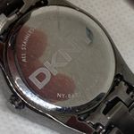 DKNY  women wrist watch quartz analog black tone MOP dial all stainless running Photo 5