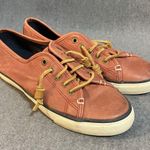 Sperry Top Sider Women 9M Pier-View Sneakers STS93415 Washed Red Upper Leather Photo 3
