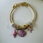 Shell Star Gold and Purple Summer Bohemian Charm Bracelet One Size Photo 0