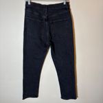 AGOLDE  Riley Crop Size 28 High Rise Button‎ Fly Black Wash Denim Photo 4