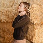 ALBION FIT Black Zip Front Bomber Jacket Size XL Photo 1