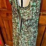 Derek Lam Armadillo Chiffon Maxi Dress Women's Size XL Green Tan Brown Flowy Photo 3