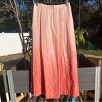 Isda & Co. Women’s 100% Silk Ombré Pink Crinkle Maxi Skirt Size 6 Fairy A Photo 3