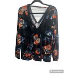 Anthropologie ✨ Maeve Riley Floral Multicolor Sz Small Top✨ Photo 3