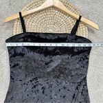 Buffbunny Collection Frozen Mini Dress Crush Velvet Sleeveless Slit in Black S Photo 11