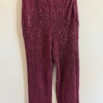 Wild Fable  Women's Burgundy Pink Sequin Mesh Jumpsuit - Size Small - NWT Photo 6