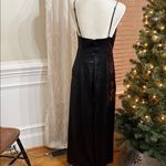 Free People  Satin Cutout Jumpsuit Black Size 8 NWT Photo 6