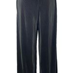 ZARA Black Women's Ribbed Elastic High Waisted Wide Leg Trousers Pants Size S Photo 2