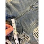 Blue Jean Cut Off Shorts Women 30 Distressed Fringe Summer Beach Resort Vacation Photo 4