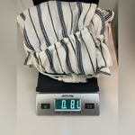 Ava Navy Blue & White Stripe Off‎ the Shoulder Romper Size 6 Photo 6