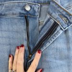 Old Navy  Size 14 Jean High Waisted Rise WOW Flare Blue Denim Light Wash Grunge Photo 5