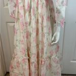 Mable Floral Bustier Maxi Dress with Self Tie Straps Photo 12