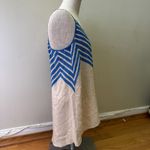 French Connection Silk Chevron V-neck Spaghetti Tank Top Coastal Resort Sz 8 Photo 3