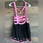 Cute black and pink Mini skirt with Straps Brand is Little for Big Size M Photo 2