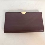 Coach Burgundy Leather Slim Wallet Photo 1