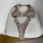 Leopard Top and High Leg Bikini Tan Photo 0