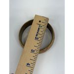 VTG Chevron Zigzag Colorful Rainbow Bangle Bracelet Gold Tone Retro Geometric 3" Photo 4