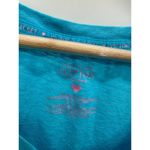 Victoria's Secret  Shirt Women MEDIUM Blue Short Sleeve Cotton Lingerie Sleep Photo 4