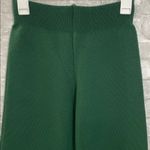 MODEST BARBIE Green Wool Wide Leg Sweater Pants Size XS Photo 1