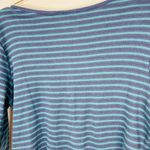 Levi's Levi’s Women’s LONG SLEEVE BRITT SNAP FRONT TOP Green and Navy Stripes Size XL Photo 11