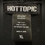 Hot Topic  Black & Red Coffin & Roses Hooded Open Front
Cardigan size XL Photo 5