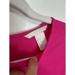 H&M Barbie Pink Long Sleeve Romper Womens Ruched Size 6 Photo 5