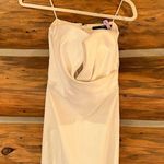 Jay Godfrey  Diamond White Ivory Pleated Strapless Evening Photo 2