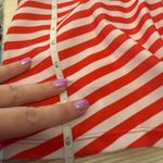 Red and White Striped Swim 2 Piece with Ruched Detail Size XL Photo 3