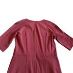 LK Bennett  Liya Dress Cabernet Red Sheath Fitted 3/4 Sleeves Size 4 Women's Photo 9