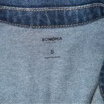 Sonoma Women’s Blue Denim Jean Jacket Lomg Sleeve Womens Small Photo 4