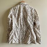 Chico's Olive Green Cream Animal Print Lightweight Jacket Zip-Up Size 0 (S-6) Photo 5