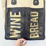Rebecca Minkoff ✨Collectible Rare✨ Bread Wine Market Tote Bag Navy Leather Canvas Photo 2