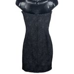Alexis  Textured Strapless Black Mini Bodycon Cocktail Dress Size Small Photo 4