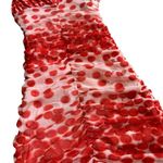 Vertigo Paris Vertigo Polka Dot Mesh Smocked Dress V-Neck Sleeveless Red Stretch Size Medium Photo 8