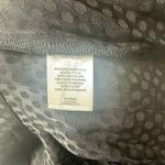 Something Navy  Black Jacquard Wrap Top‎ XS Polka Dot Long Sleeve Peplum Blouse Photo 5