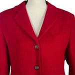 L.L.Bean Cashmere and Wool Red Button front Blazer. SZ. 10P. Photo 2