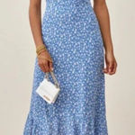 Reformation  Blue Floral Nikita Dress in Marie - 0 Photo 0