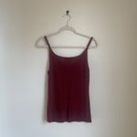 Brooks Brothers  Burgundy Linen Tank Top Photo 2