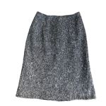 Jil Sander  Gray Cashmere Tweed Wool Blend Knee length skirt 4 Photo 1