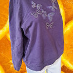 Breckenridge Purple Butterfly Grandma Chic Sweatshirt Size Small Photo 0
