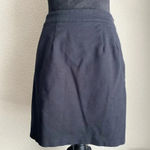 ❤️BLACK SAKS 5Th AVE❤️ asymmetrical stretch pencil skirt Black Size 4 Photo 3