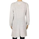 Flax oatmeal knit long buttoned cardigan sweater Size Small Medium. EUC Photo 9